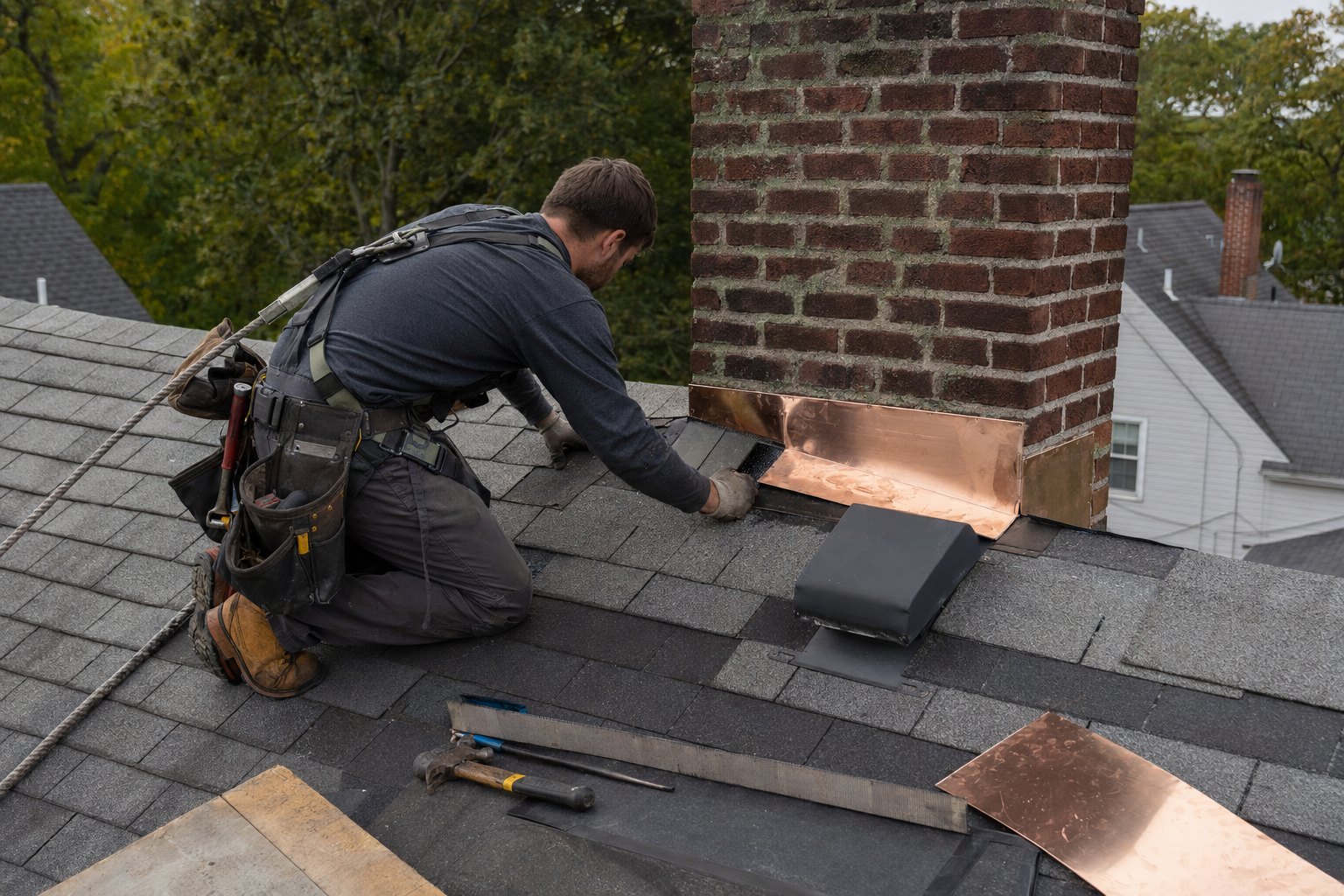 Chimney Flashing Repair | Strong Construction